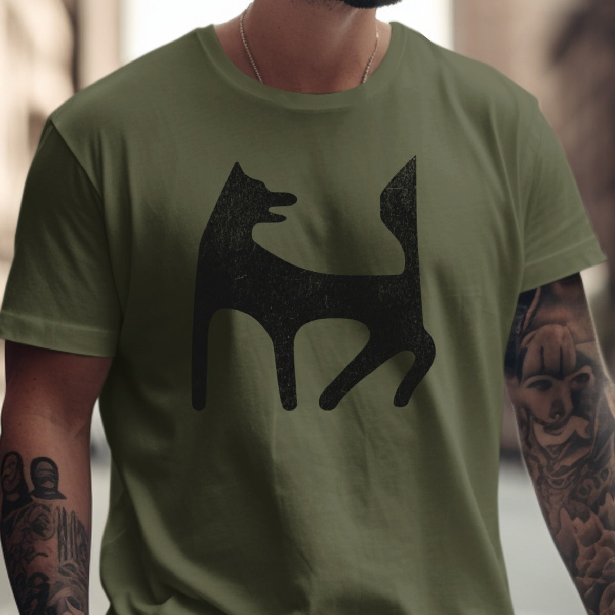 Graphic Tee with Artistic Animal Design T-Shirt product