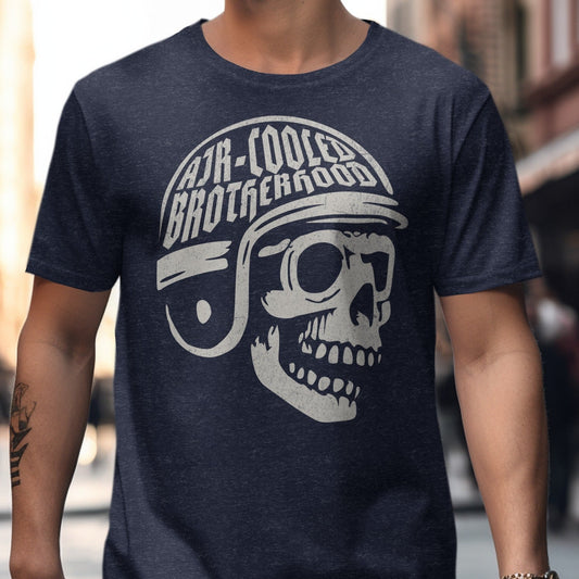 Air Cooled Brotherhood Graphic Skull T-Shirt product