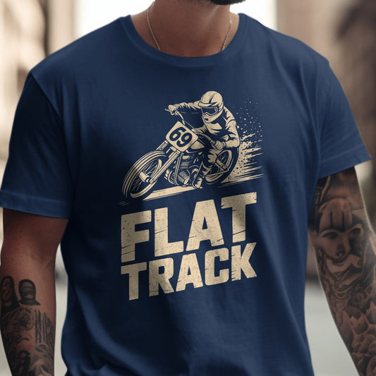 Racing Motorcycle Flat Track Graphic T-Shirt product