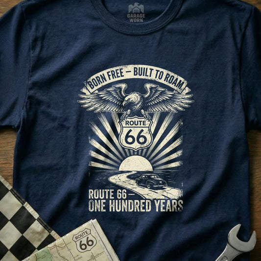 Born Free Built To Roam Route 66 One Hundred Years Eagle product type