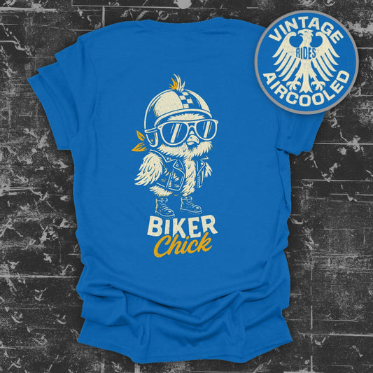 Vintage Style Cute Biker Chick Graphic T-Shirt product