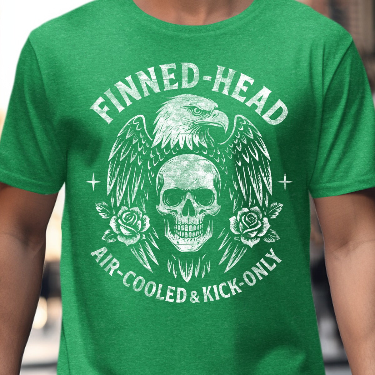 Finned-Head Air-Cooled And Kick-Only Graphic T-Shirt