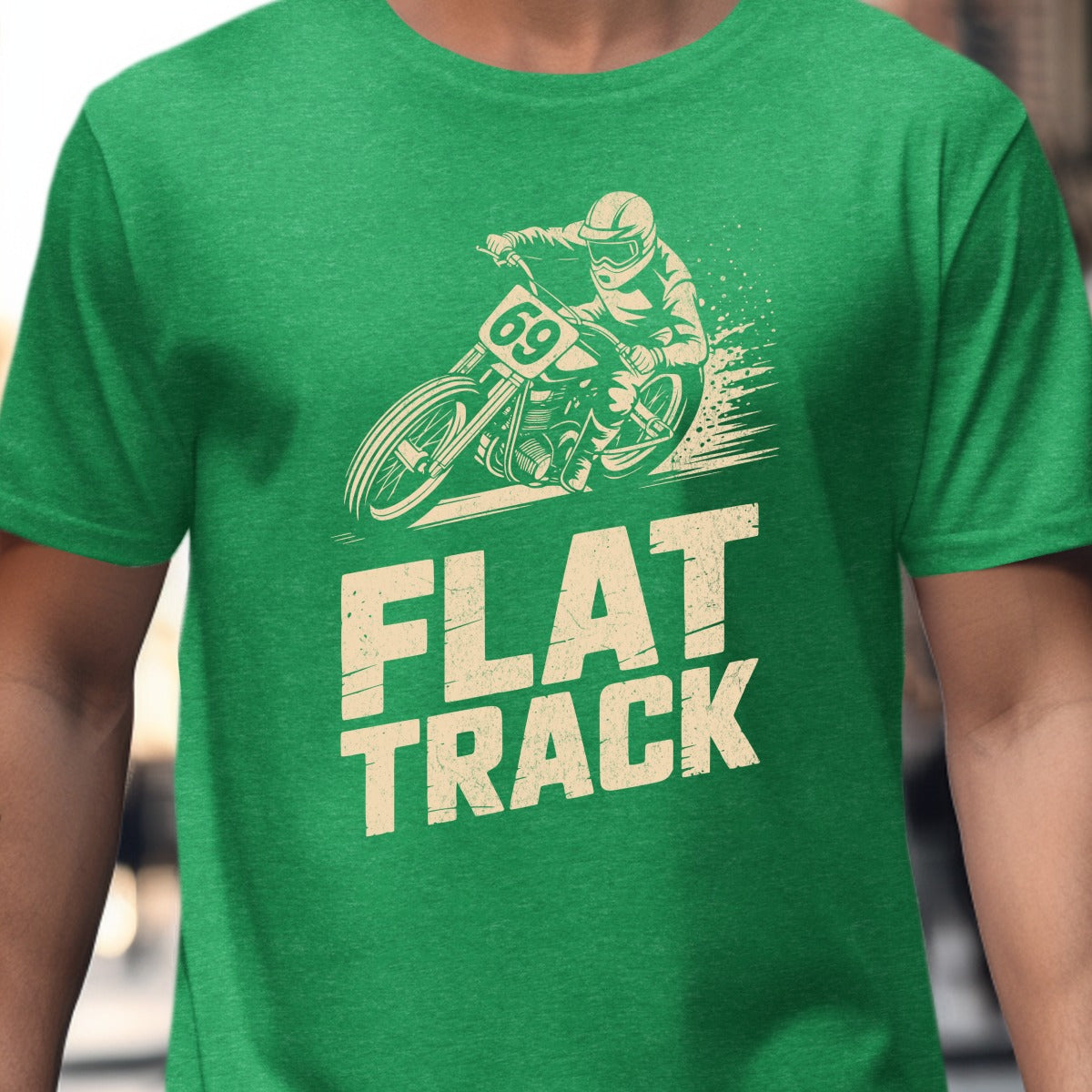 Flat Track Racing Graphic Tee Shirt product type