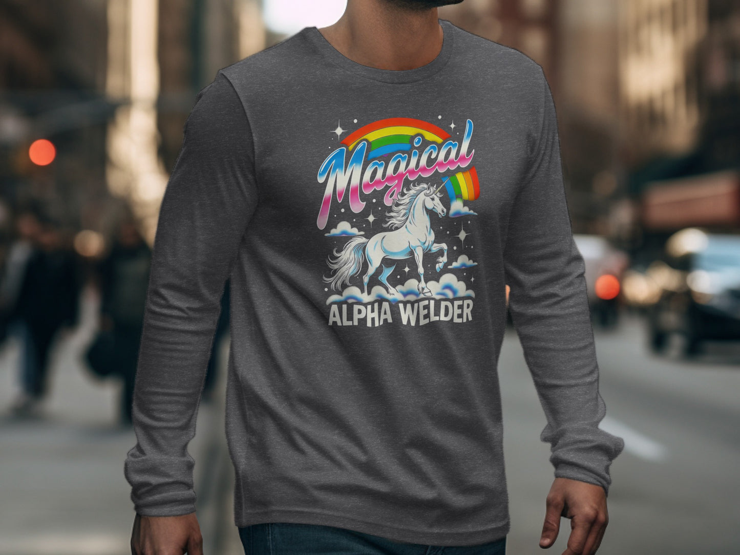 Magical Alpha Welder Long Sleeve Shirt for Men