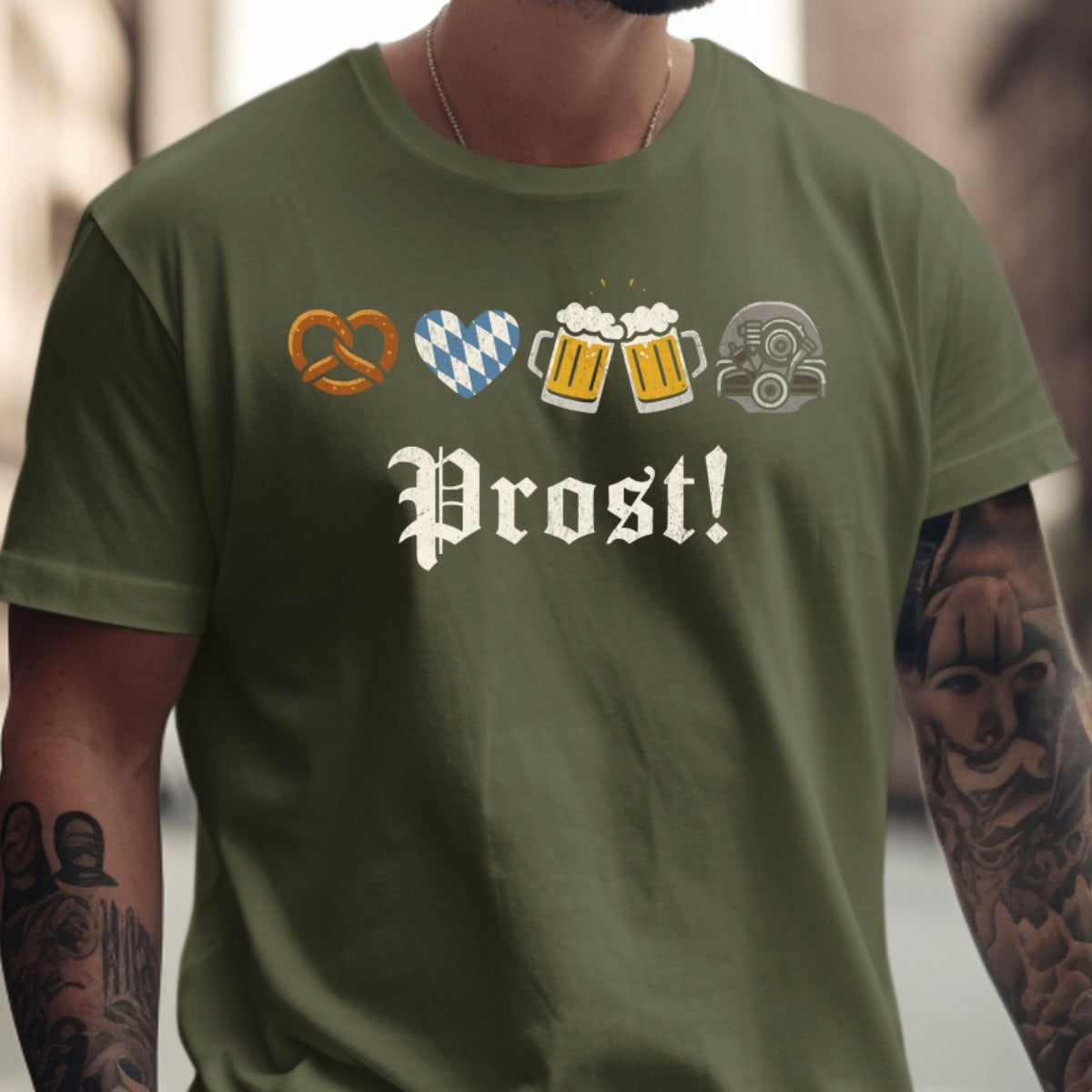 Bavarian Icons Prost Text Design Men's Shirt product