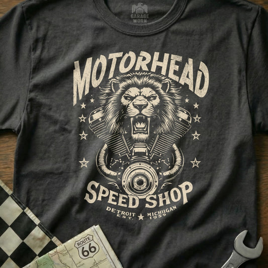 Motorhead Speed Shop Detroit Michigan T-Shirt
