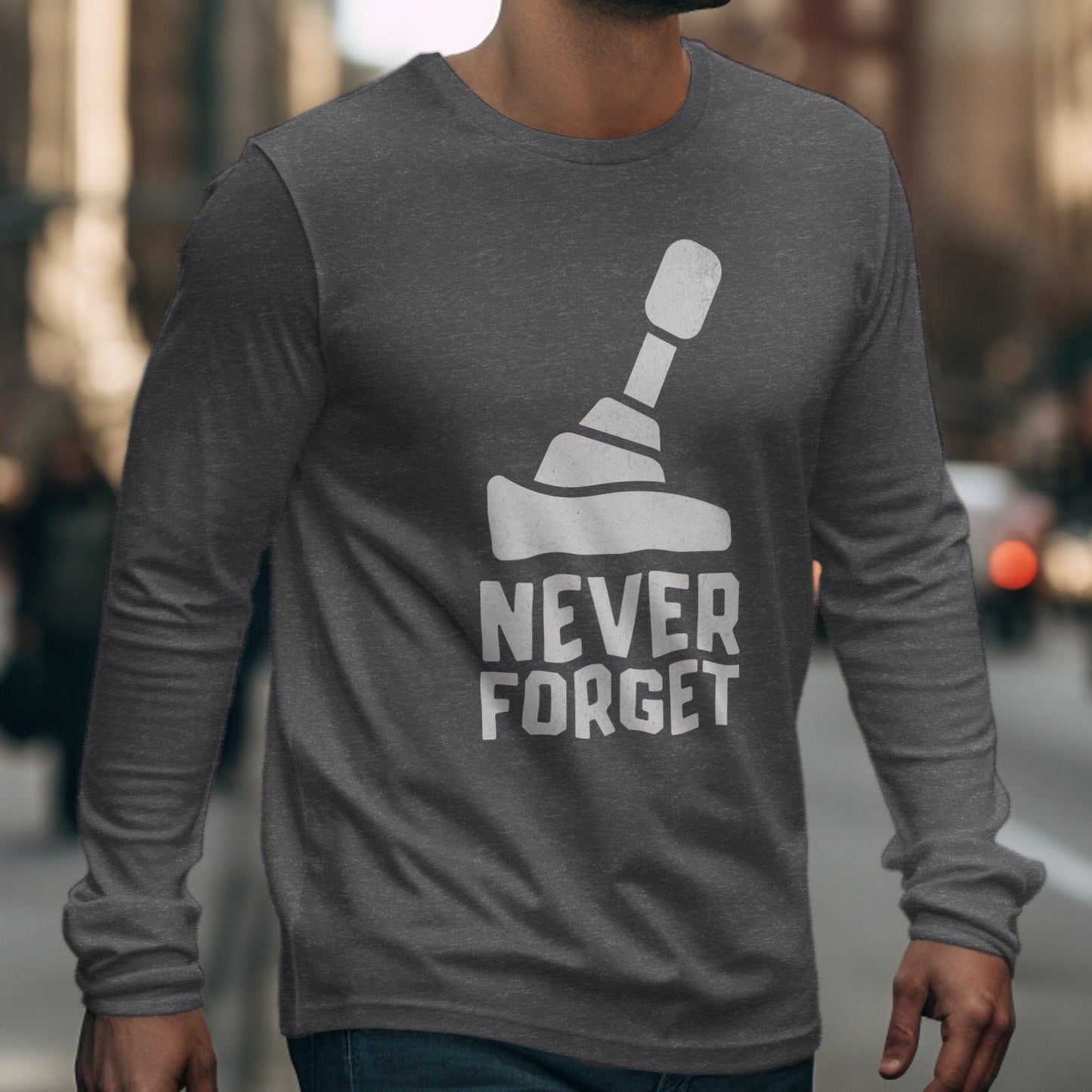 Never Forget Retro Floppy Disk Long Sleeve Shirt