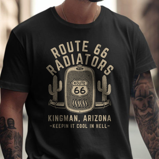 Route 66 Radiators Kingman Arizona Design Shirt