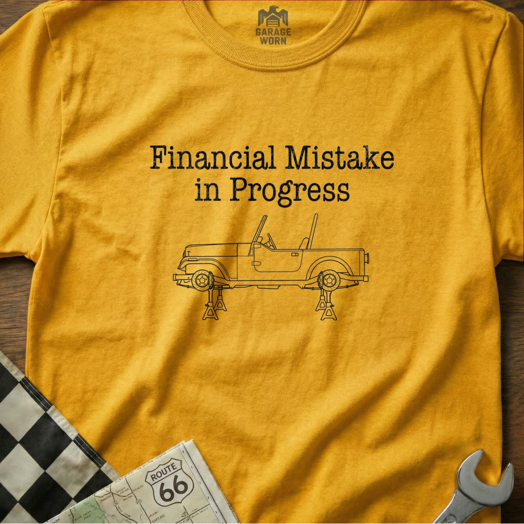 Financial Mistake in Progress Graphic Shirt