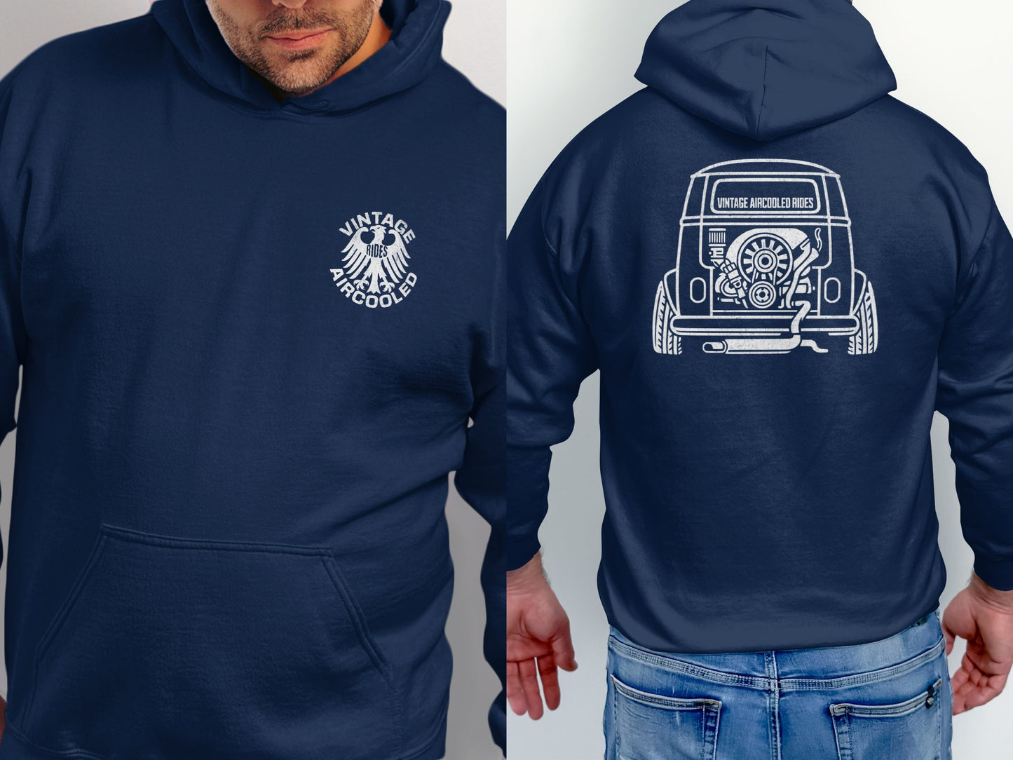 Vintage Aircooled Rides Graphic Cotton Hoodie product
