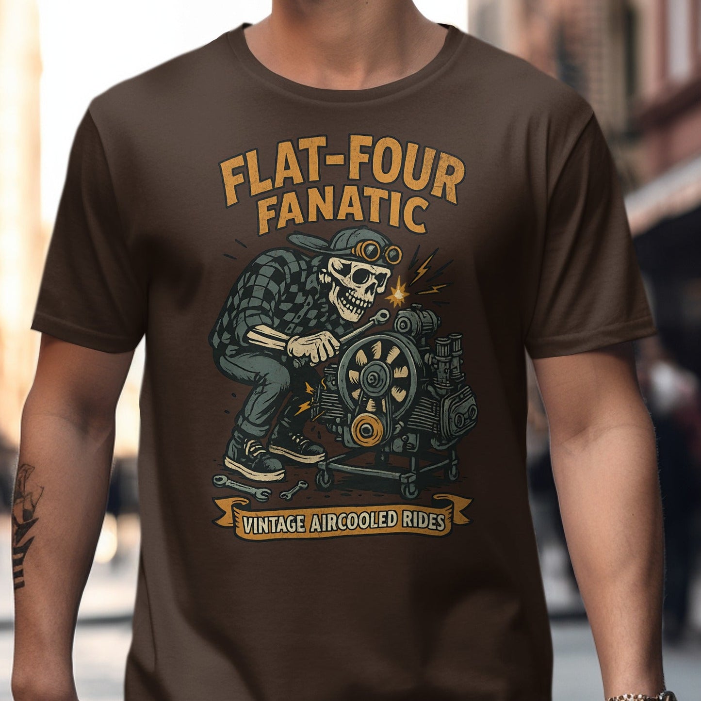 Flat Four Fanatic Vintage Aircooled Rides T-shirt product