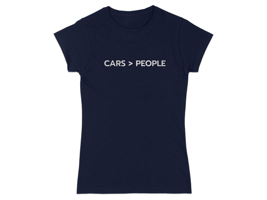 CARS > PEOPLE Printed Casual Graphic Tee Shirt