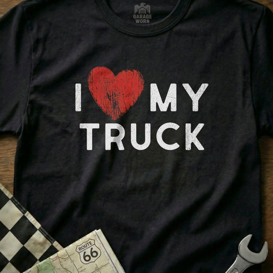 I Heart My Truck Graphic Design T-shirt Product
