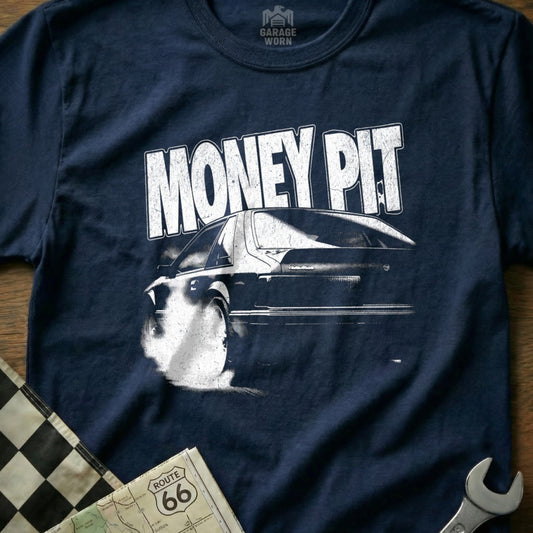 Money Pit Graphic Classic Car Themed Shirt for Car Enthusiasts