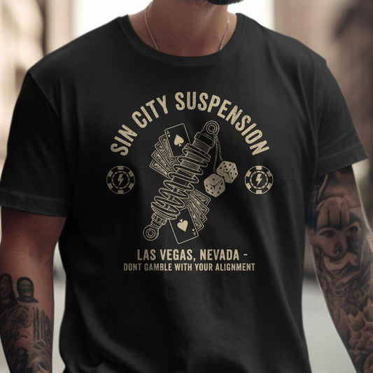 Sin City Suspension Las Vegas Nevada unique t-shirt