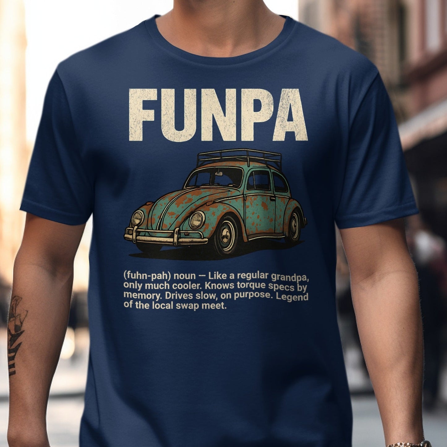 FUNPA Novelty Grandpa Car Graphic Tee product