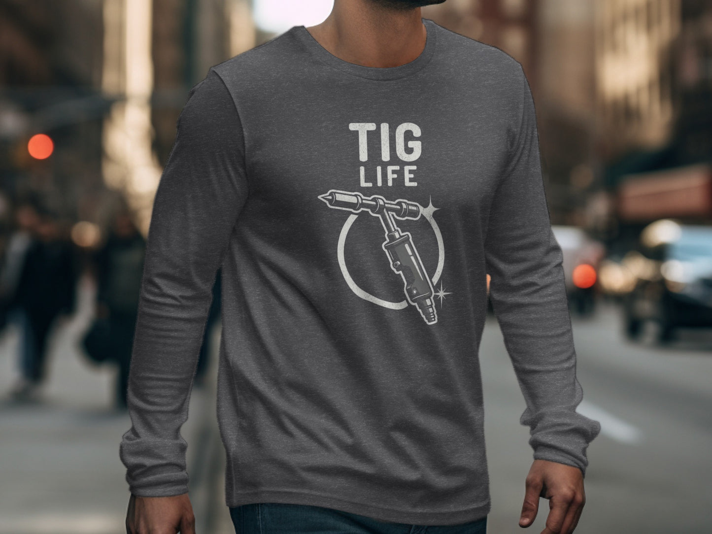 Stylish TIG Life Long Sleeve Graphic T-Shirt Product