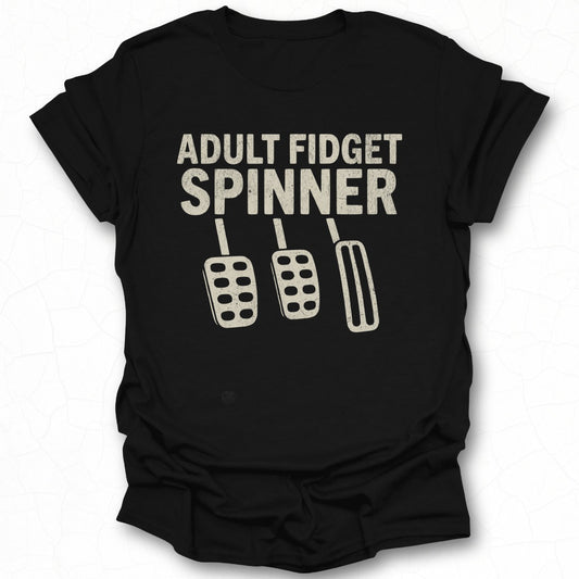 Adult Fidget Spinner Novelty Graphic T-Shirt Product