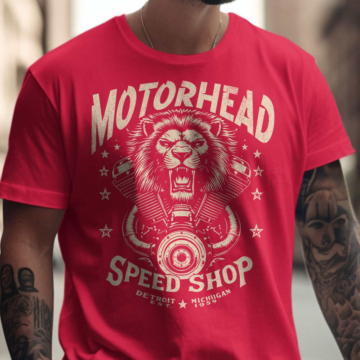 Motorhead Speed Shop Detroit Michigan T-Shirt