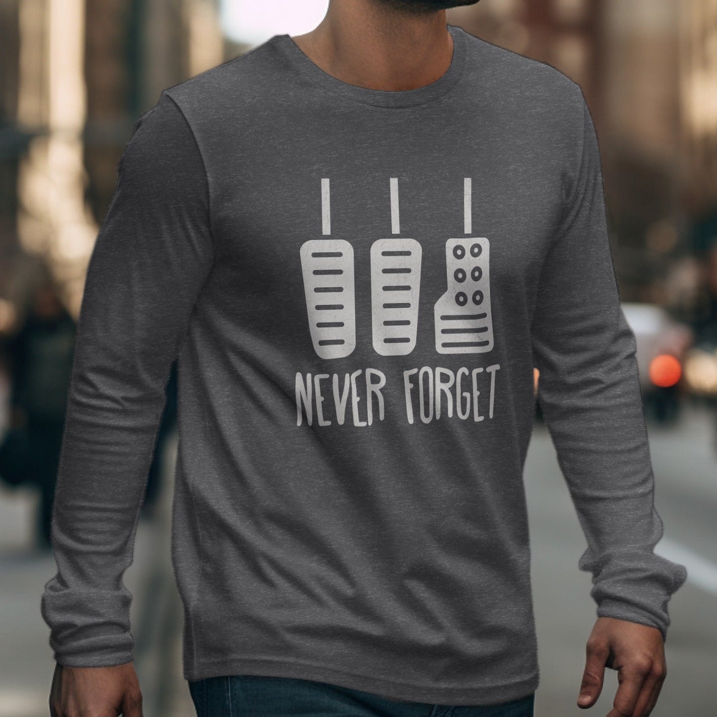 Retro I Never Forget Long Sleeve Shirt Graphic Tee