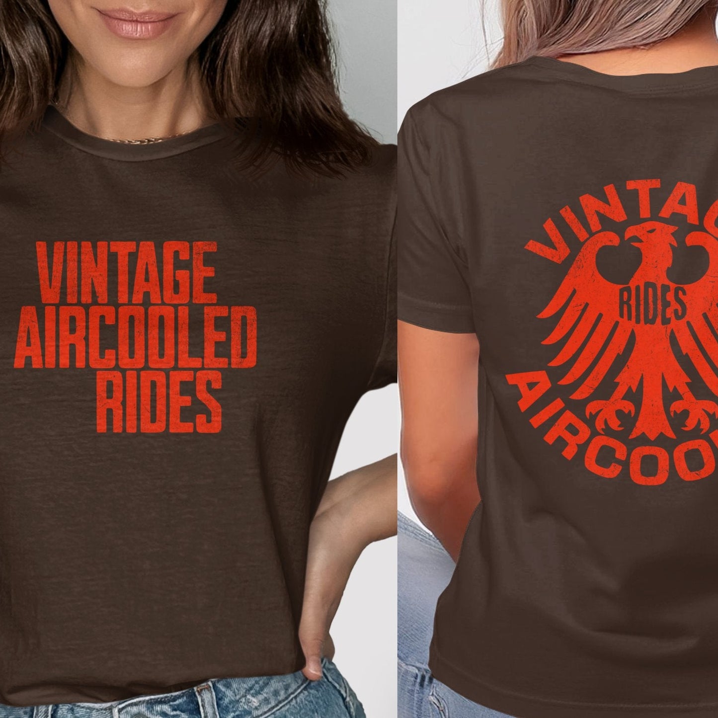 Vintage Aircooled Rides Graphic Tee Shirt product