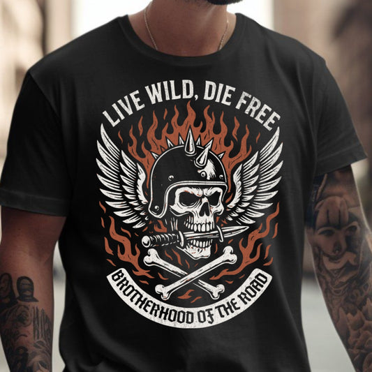 Live Wild Die Free Brotherhood of the Road product type