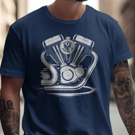 Classic Motorcycle Engine Graphic Tee product type