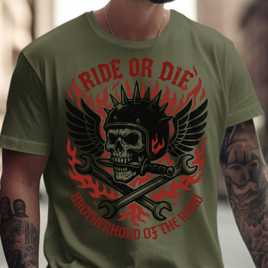 Ride or Die Brotherhood of the Road T-shirt product type