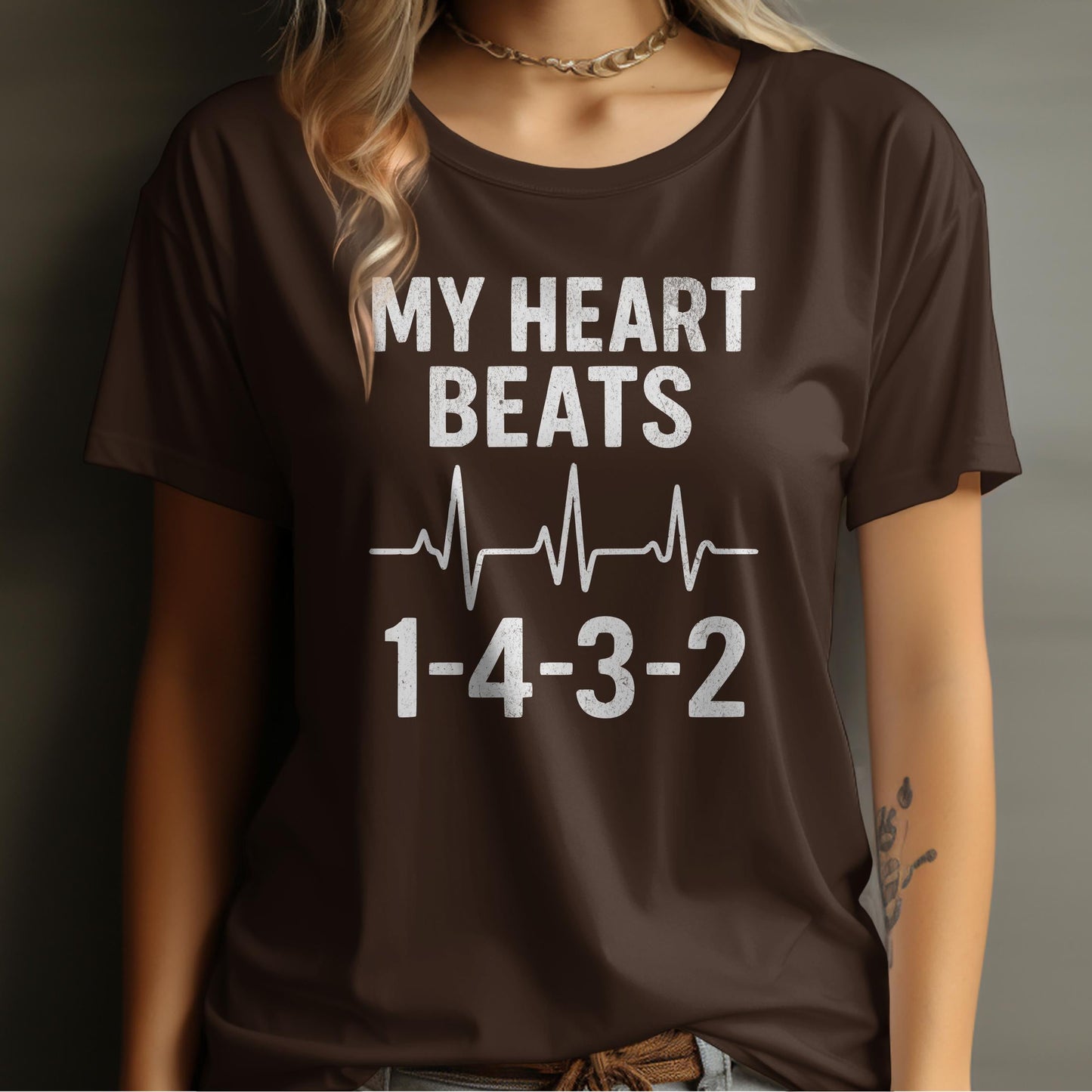 My Heart Beats 1-4-3-2 Graphic T-Shirt product
