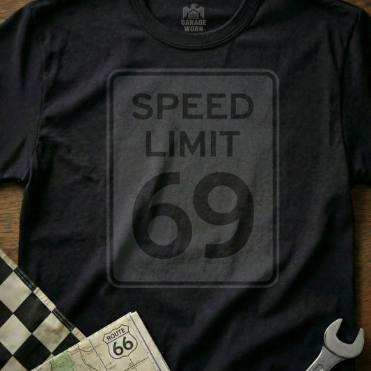 Speed Limit 69 Graphic Tee Shirt - Fun Casual Product