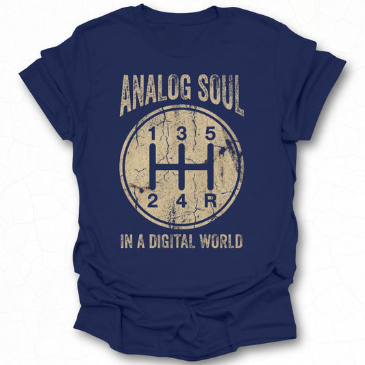 Analog Soul in a Digital World Graphic T-Shirt