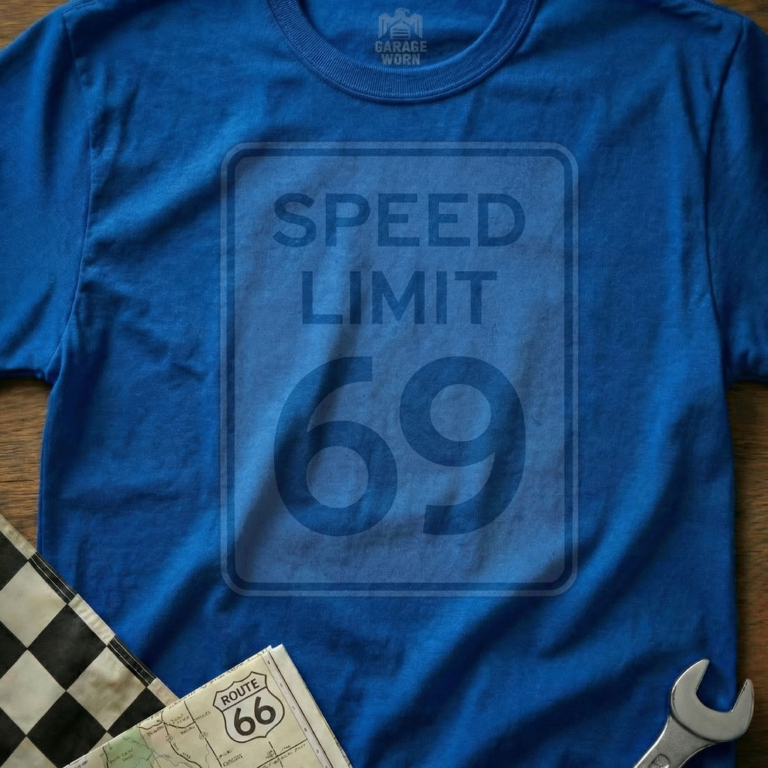 Speed Limit 69 Route 66 Graphic Tee Shirt