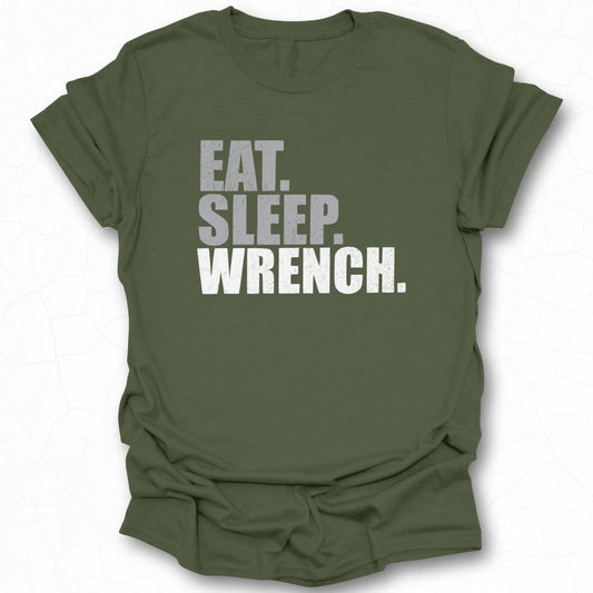 Eat Sleep Wrench statement t-shirt