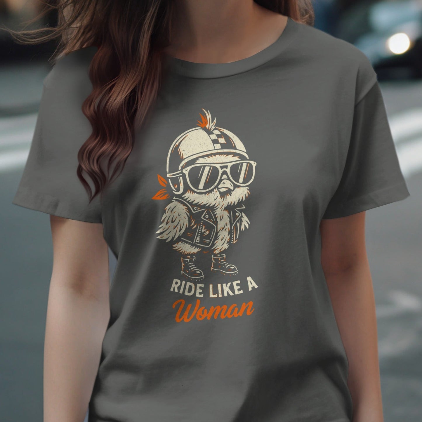 Ride Like a Woman Graphic Tee for Stylish Product