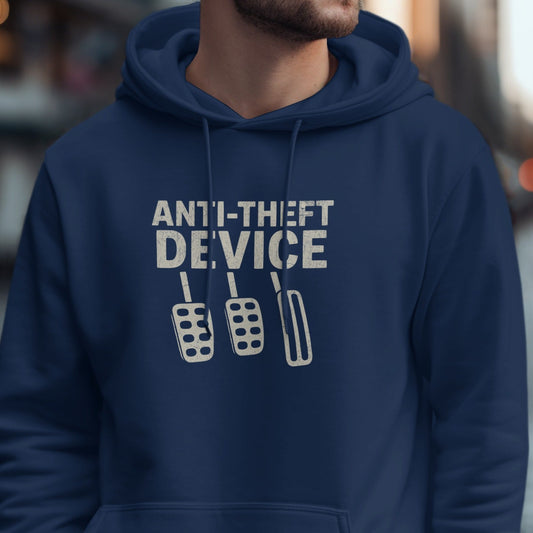 Anti-Theft Device Hoodie for Humor Enthusiasts