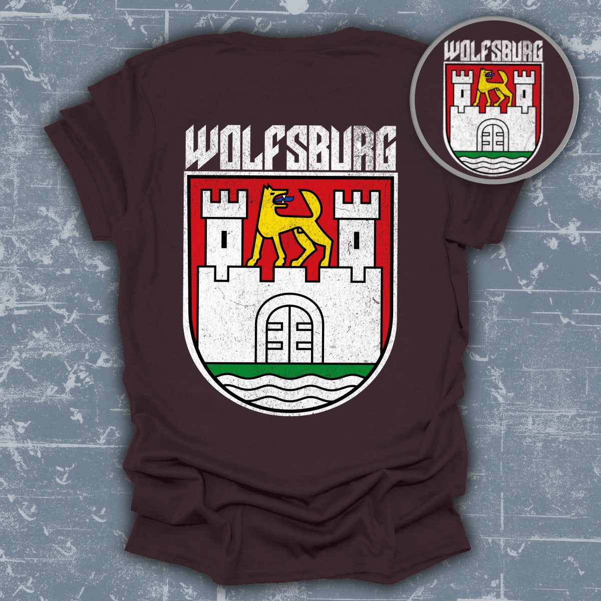 Wolfsburg Castle Dog Graphic Tee Shirt