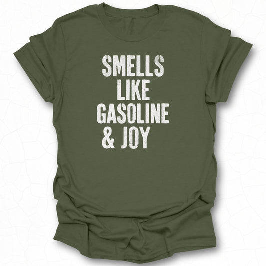 Smells Like Gasoline Joy Graphic Tee Shirt