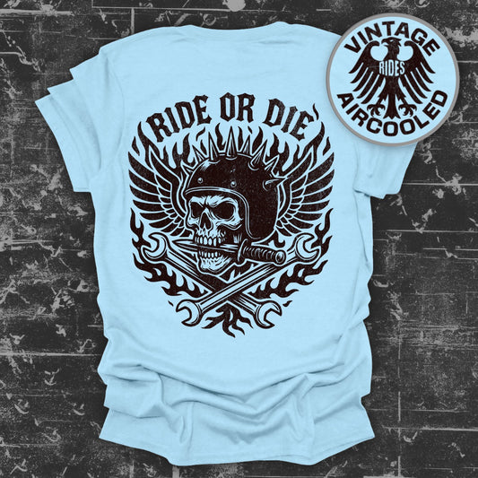 Ride or Die Skull with Wrenches Graphic T-Shirt product