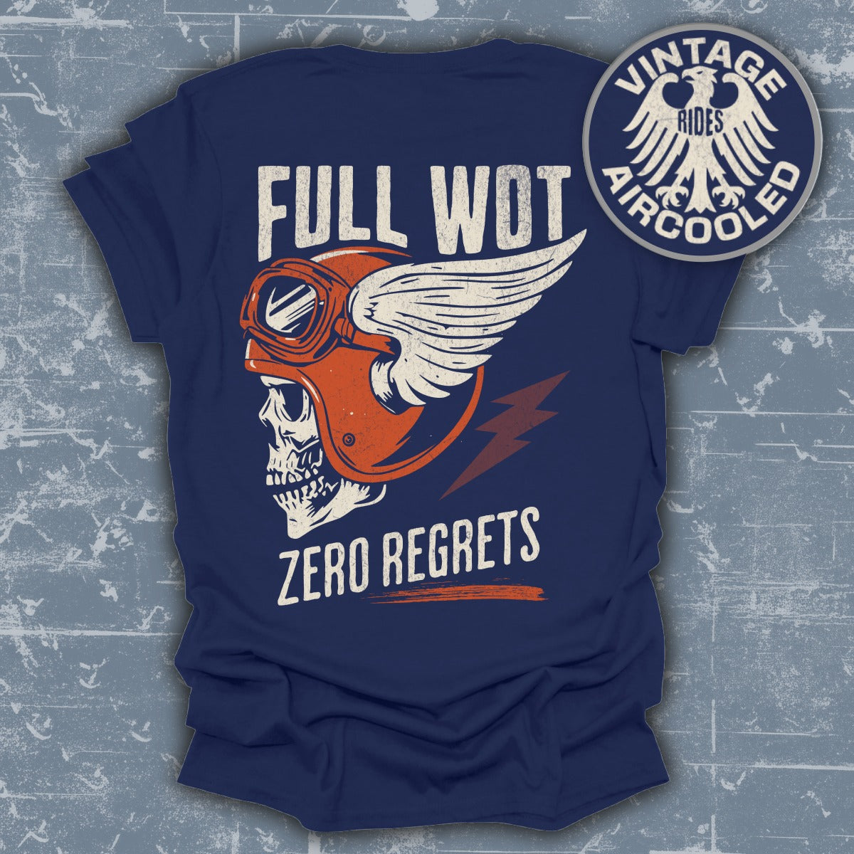 Full WOT Zero Regrets Motorcycle Graphic product type
