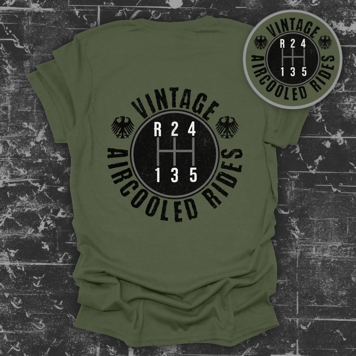 Vintage Aircooled Rides Graphic T-Shirt product