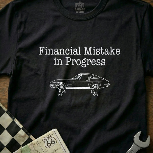 Financial Mistake in Progress Illustrated T-Shirt