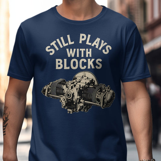 Still Plays With Blocks Graphic T-Shirt product