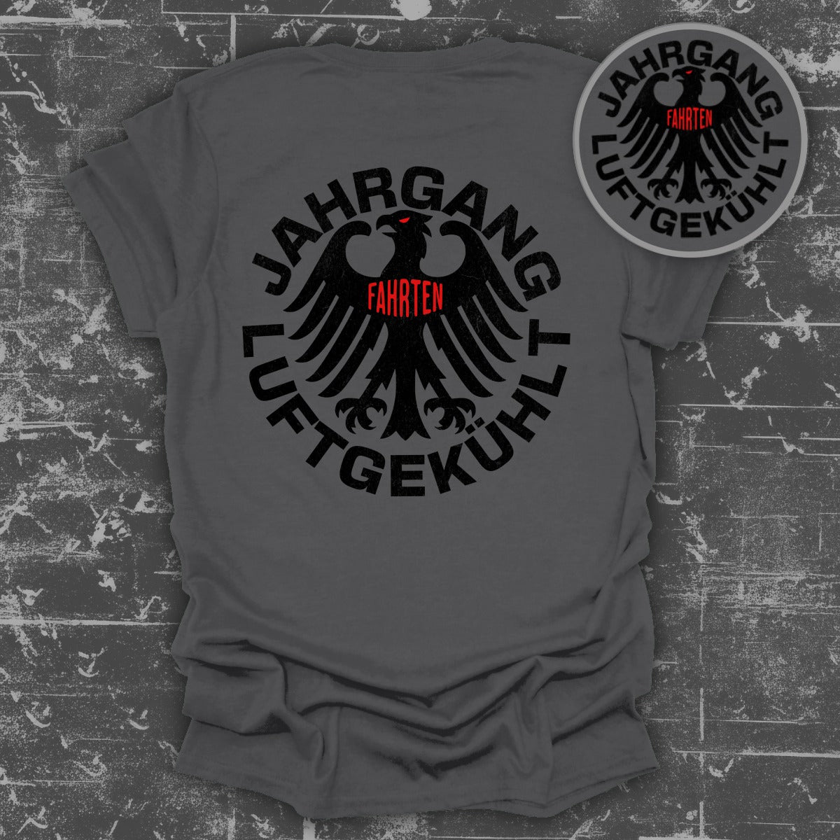 Jahrgang Luftgekühlt Fahren Design Shirt Product