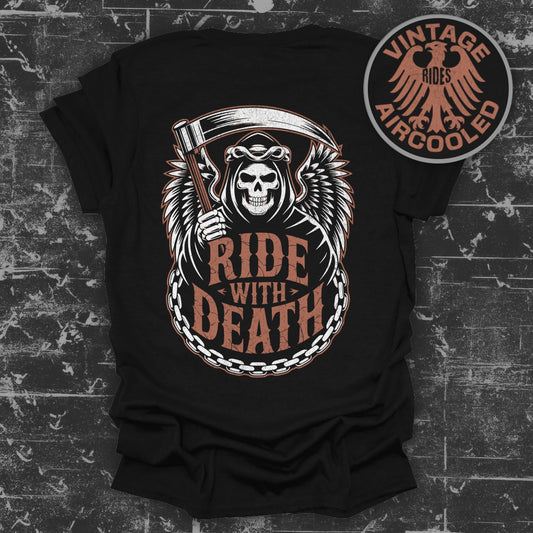 Ride with Death Graphic Print T-Shirt product