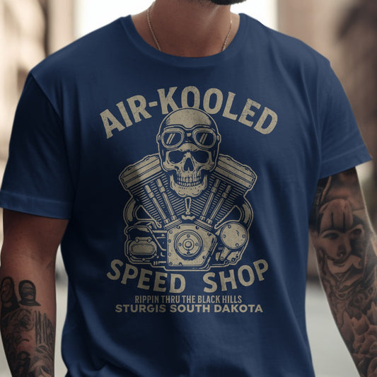 Air-Kooled Speed Shop Graphic T-Shirt product