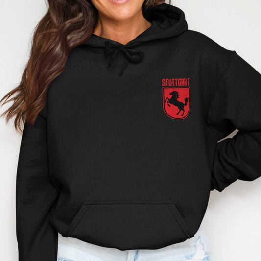 Stuttgart Horse Logo Black Hoodie product