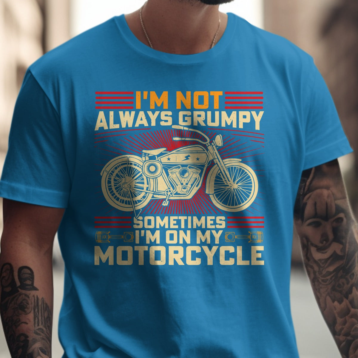 I'm Not Always Grumpy Motorcycle T-Shirt product type