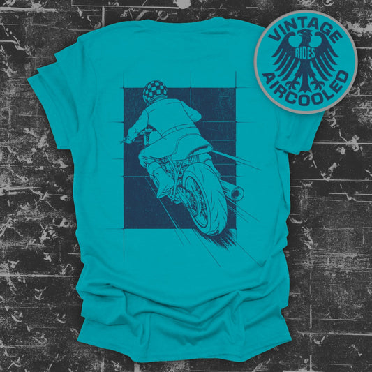 Vintage Rides Aircooled Motorcycle Graphic T-Shirt product type