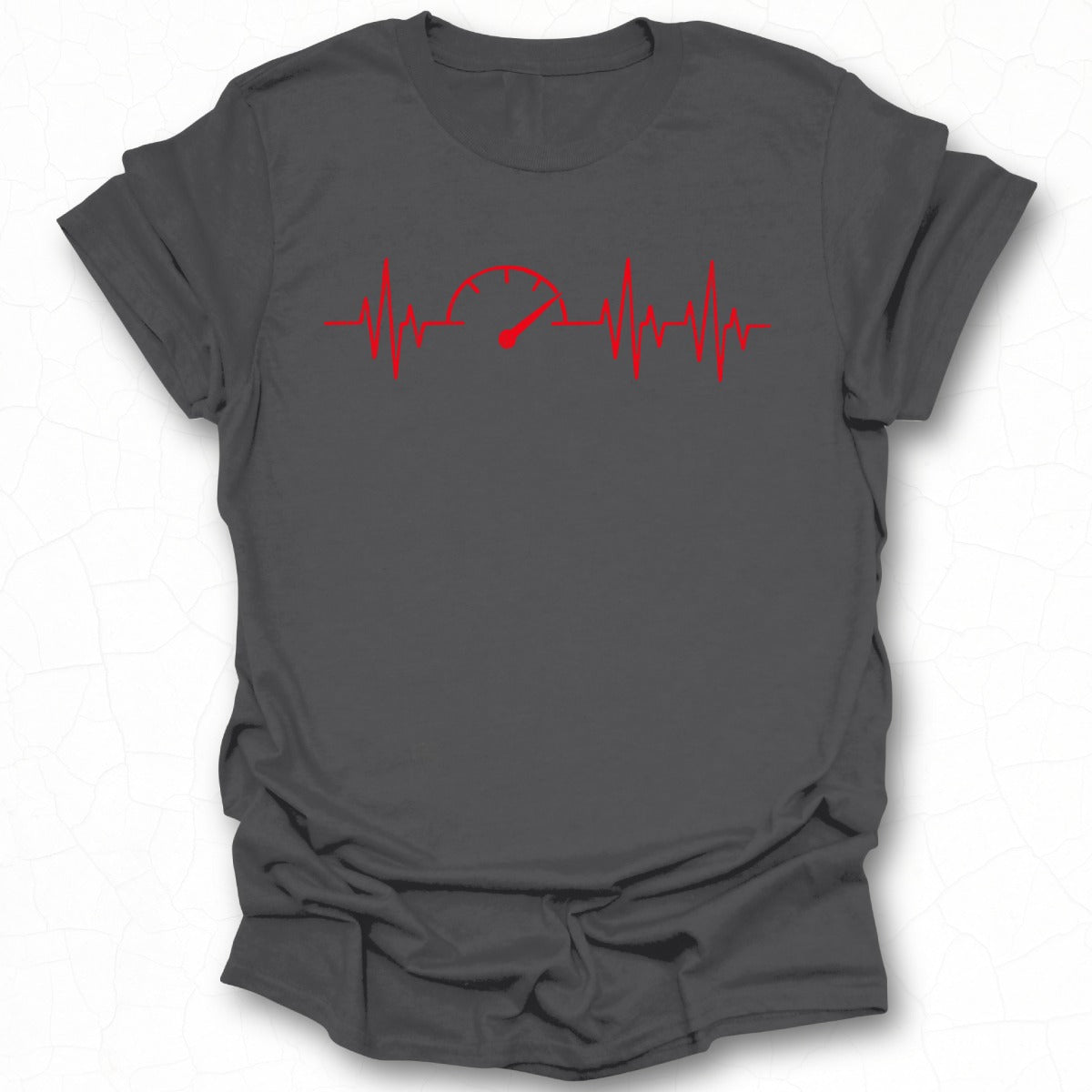 Speedometer Heartbeat Design Graphic T-shirt Product