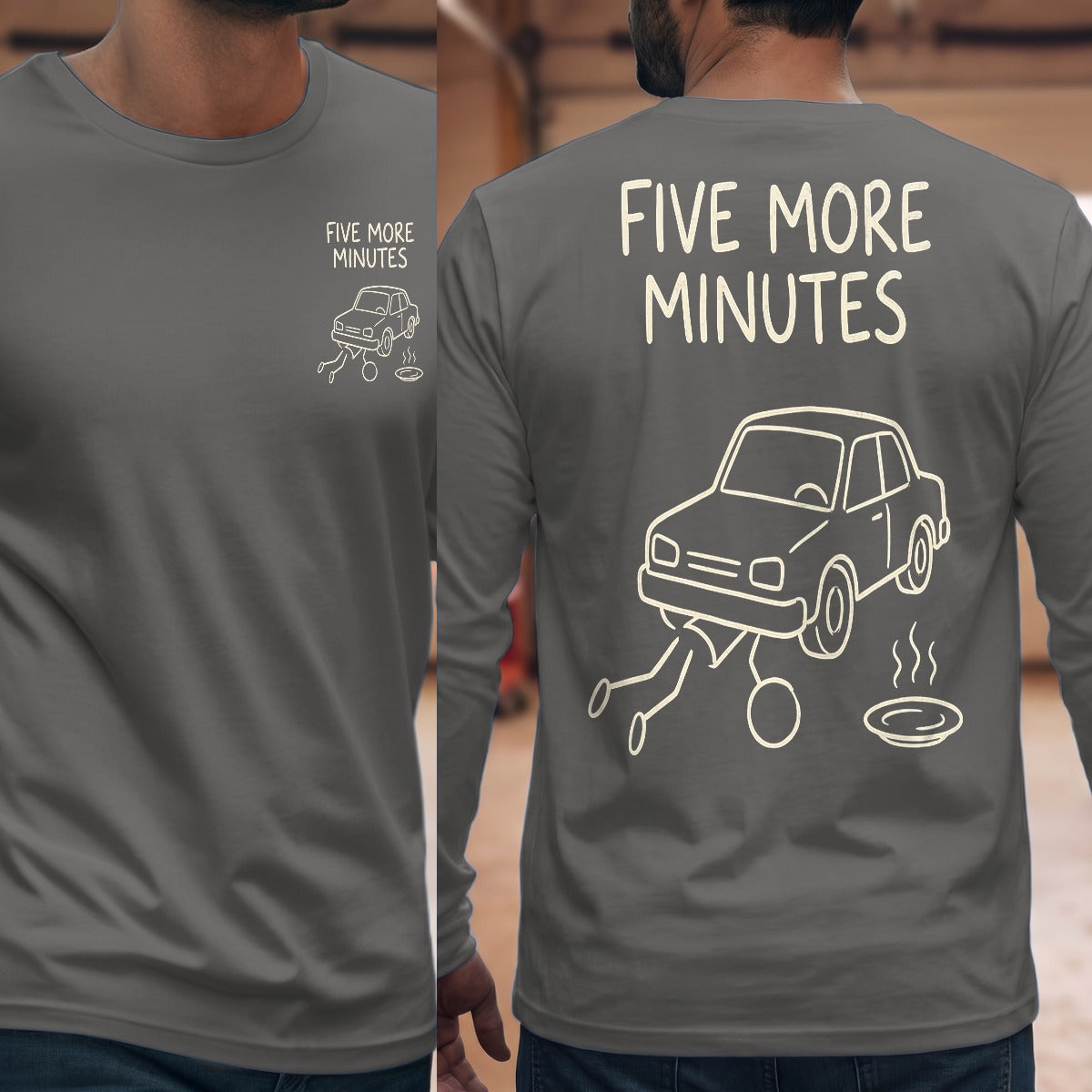 Graphite Heather | Front & Back
